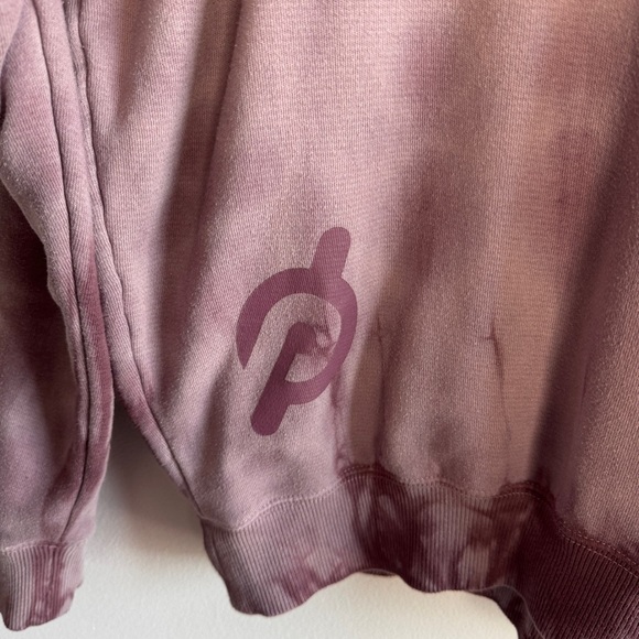 Spiritual Gangster x Peloton size M Purple Tie-Dye Raglan Crewneck Sweatshirt - Picture 4 of 6